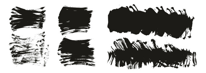 Flat Fan Brush Thick Short Background Mix High Detail Abstract Vector Background Mix Set 