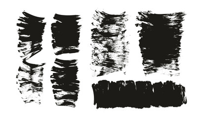 Flat Fan Brush Thick Short Background Mix High Detail Abstract Vector Background Mix Set 