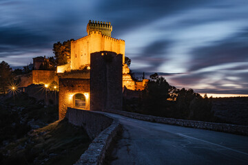 Sunset at the castle of Alarcon, Cuenca