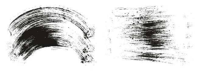 Round Brush Regular Long & Curved Background Mix Artist Brush High Detail Abstract Vector Background Mix Set 