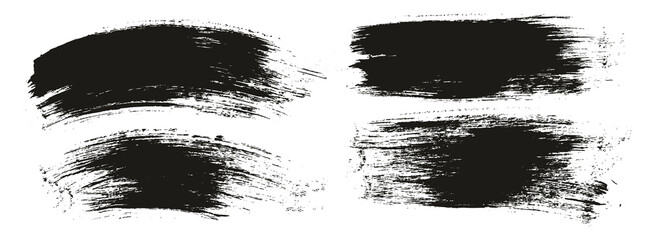 Round Brush Regular Long & Curved Background Mix Artist Brush High Detail Abstract Vector Background Mix Set 