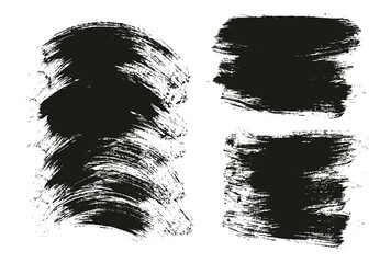 Round Brush Regular Long & Curved Background Mix Artist Brush High Detail Abstract Vector Background Mix Set 