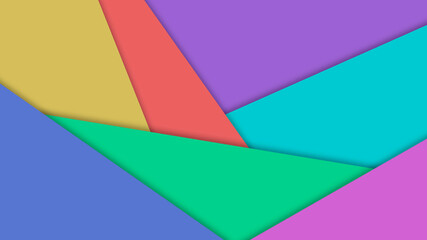 Colorful 3d layers backdrop for art design