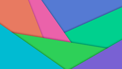 Colorful 3d layers background for art design