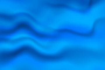 Silk blue background. Abstract vector pattern with copy space. Liquid wave texture, smooth drapery wallpaper. Wedding fabric, satin. Wavy design for banner, card, postcard, backdrop