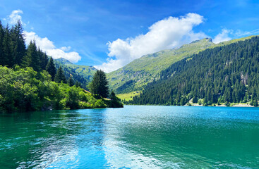 lake in the mountains