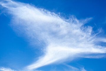 Obraz premium Dense white clouds in the blue sky in Turkey