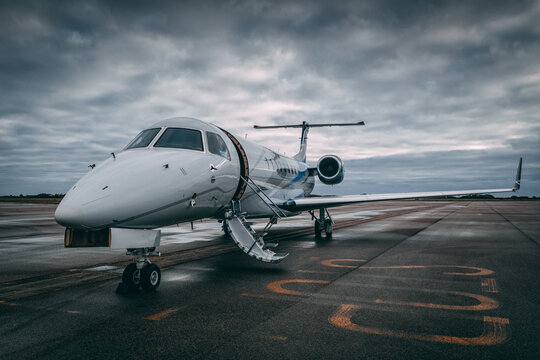 Private Jet at airport