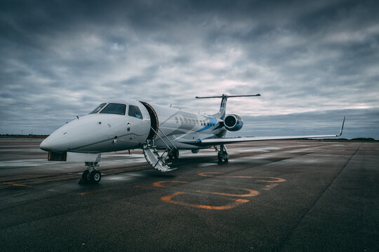 Private Jet at airport