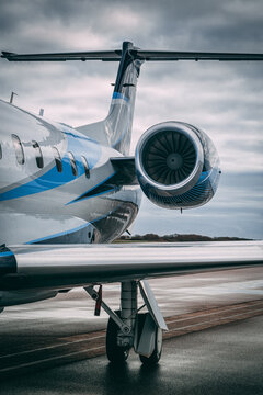 Private Jet at airport