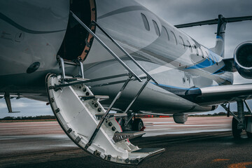 Private Jet at airport