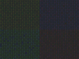 Set of 4 Card suits random colors line pattern poker casino vector illustration