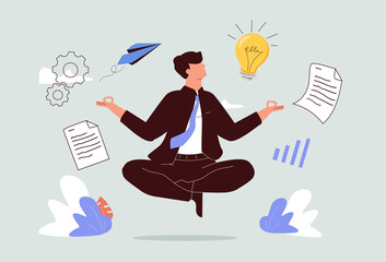 Self discipline or self control to complete work or achieve business target, time management to increase productivity.