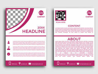 poster flyer pamphlet brochure cover design layout space for photo background, vector template in A4 size