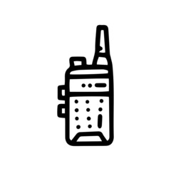 climbing walkie talkie line vector doodle simple icon