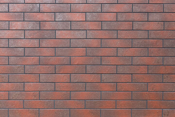 Decorative red brick wall. Backgrounds, textures.
