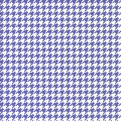 Periwinkle Houndstooth Tartan Tweed Vector Pattern Tile. 2022 Color Trend. Fashion Textile Print. Dogs-tooth Check Fabric Textures. Pattern Tile Swatch Included.