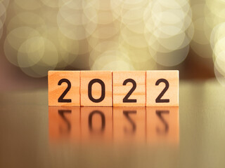 Fototapeta  nowy rok 2022, napis, szczęśliwego nowego roku	  obraz