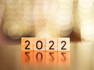 nowy rok 2022, napis, szczęśliwego nowego roku	 - obrazy, fototapety, plakaty