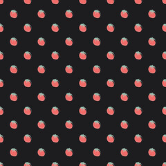 Tomato Vegetables seamless pattern. Vegetarian healthy bio food background, Vegan organic eco products. Vector illustration