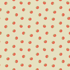 Tomato Vegetables seamless pattern. Vegetarian healthy bio food background, Vegan organic eco products. Vector illustration