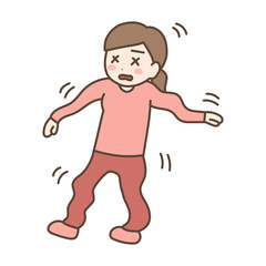 めまい（浮動性めまい、動揺性めまい）の症状がある女性