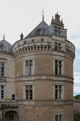 Fototapeta na wymiar Pays de la Loire - Sarthe - Château du Lude - Tour d'angle Sud-Ouest