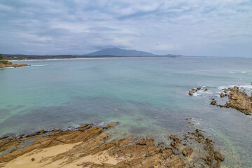 Morning views scenic seascape at Bermagui