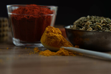 Ground red culinary condiment made from annatto (Bixa orellana)