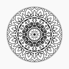 Vector round abstract circle. Mandala style.