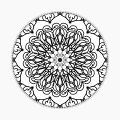 Vector round abstract circle. Mandala style.