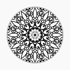 Vector round abstract circle. Mandala style.