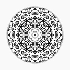 Vector round abstract circle. Mandala style.