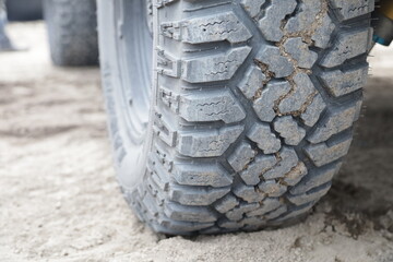 mud track tire tread surface