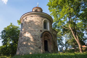 View of Rotunda of St Martin at Vy&scaron;ehrad - Prague, Czech Republic