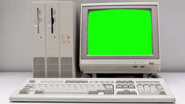 Old Desktop PC Booting with Glitch and Green Screen 4k OLDCRAPdotORG
If you want to buy a real one, please visit OLDCRAPdotORG