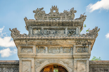 Fototapeta na wymiar Tu Minh or Thanh Cung tomb, Hue, Vietnam.