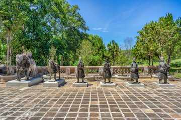 Tu Minh or Thanh Cung tomb, Hue, Vietnam.