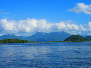 lake and mountains