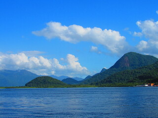 lake and mountains
