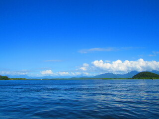 tropical island in the sea
