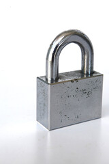 Naklejka premium padlock isolated on white