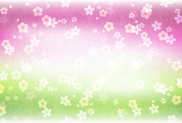  桜　梅　和紙　背景 