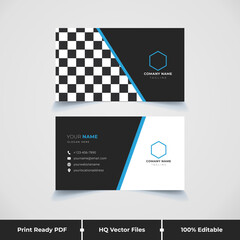 Professional corporate company business card template 