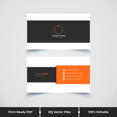 Minimal and elegant company business card template