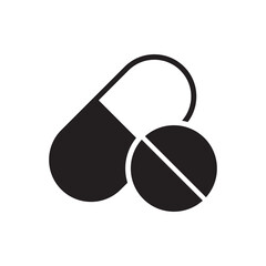 pill icon vector design templates