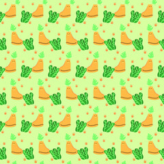 Fototapeta premium Cute cat seamless pattern