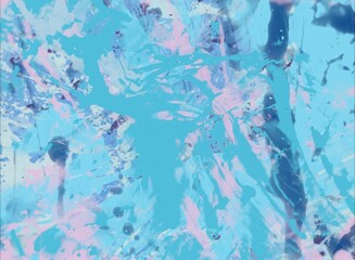 Colorful paint splashes. Abstract colorful ink pattern. Texture backdrop for various projects.