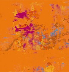 Colorful paint splashes. Abstract colorful ink pattern. Texture backdrop for various projects.