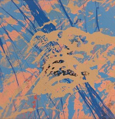 Colorful paint splashes. Abstract colorful ink pattern. Texture backdrop for various projects.